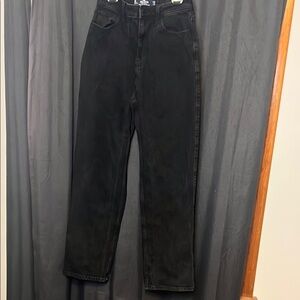 Hollister Ultra High Rise Dad Jeans Black Jeans size 26